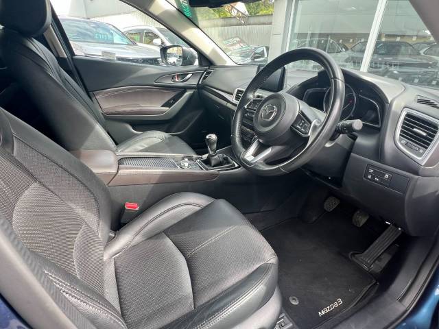 2018 Mazda 3 2.0 Sport Nav 6-Speed Manual 5dr**1 OWNER+FULL HISTORY+LEATHER+SAT NAV**