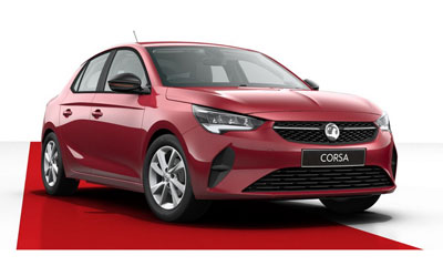 Vauxhall Corsa - Available in Hot Red